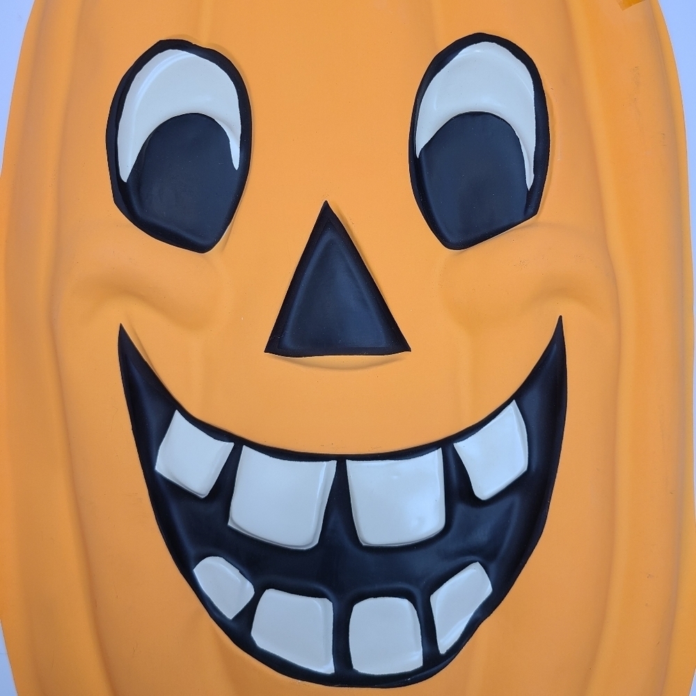 Vintage Artform VacUForm Plastic Halloween Pumpkin Jack-O-Lantern Decoration - Picture 3 of 15